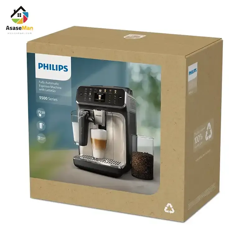 بسته بندی اسپرسوساز فیلیپس مدل EP5547