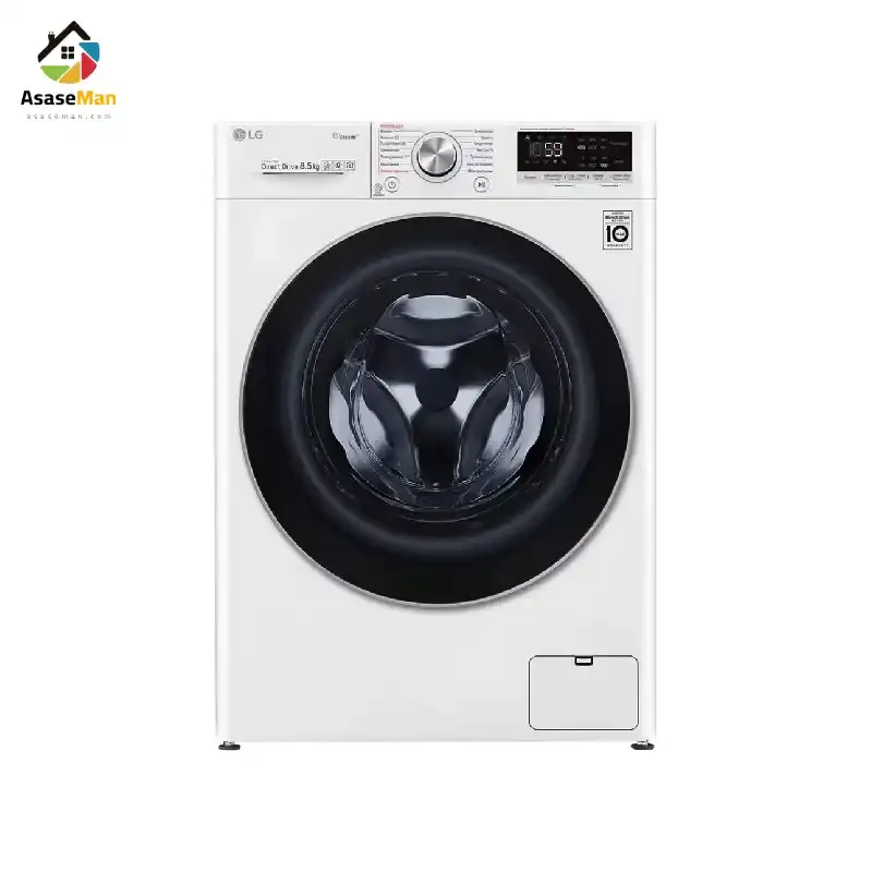 ماشین لباسشویی ال جی مدل F2V7 ظرفیت 8.5 کیلوگرم رنگ سفید