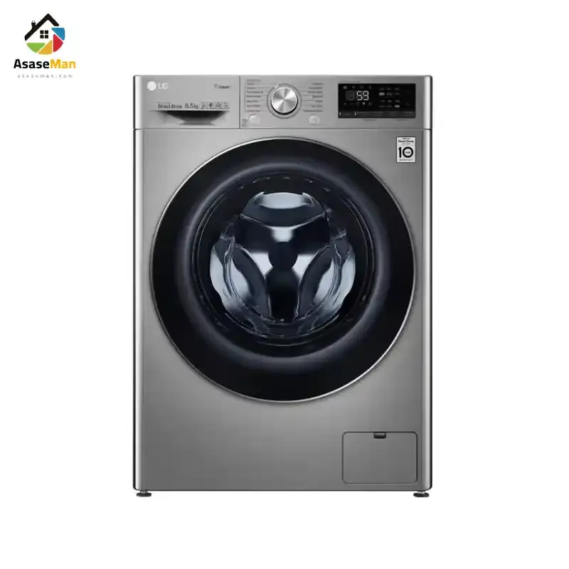 ماشین لباسشویی ال جی مدل F2V7 ظرفیت 8.5 کیلوگرم رنگ نقره ای